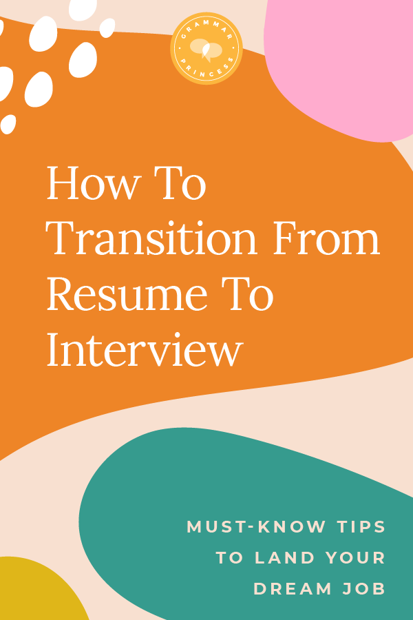 Wondering how to go from resume to interview without missing a beat? These must-know interview tips will help you transition seamlessly from resume to interview like a pro! #resumetips #interviewtips #interviewadvice #interviewskills